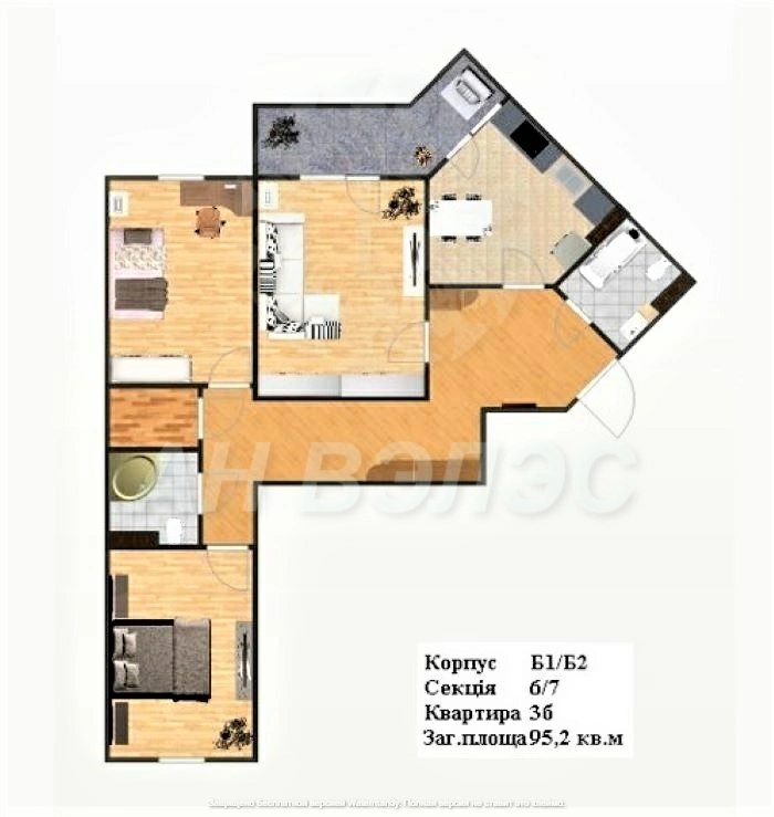 Apartments for sale. 3 rooms, 94 m², 11 floor/19 floors. 2, Vityanska, Vyshnevoe. 