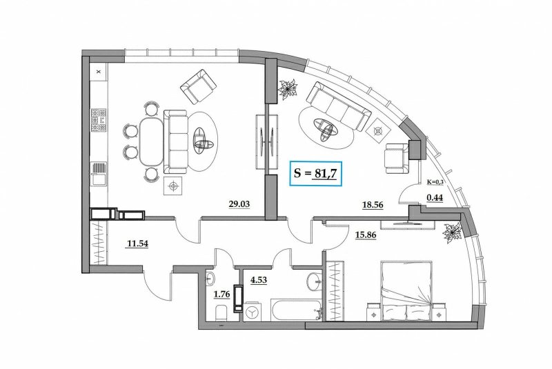 Продажа квартиры. 2 rooms, 82 m², 5th floor/25 floors. 13, Дружбы Народов 13, Киев. 