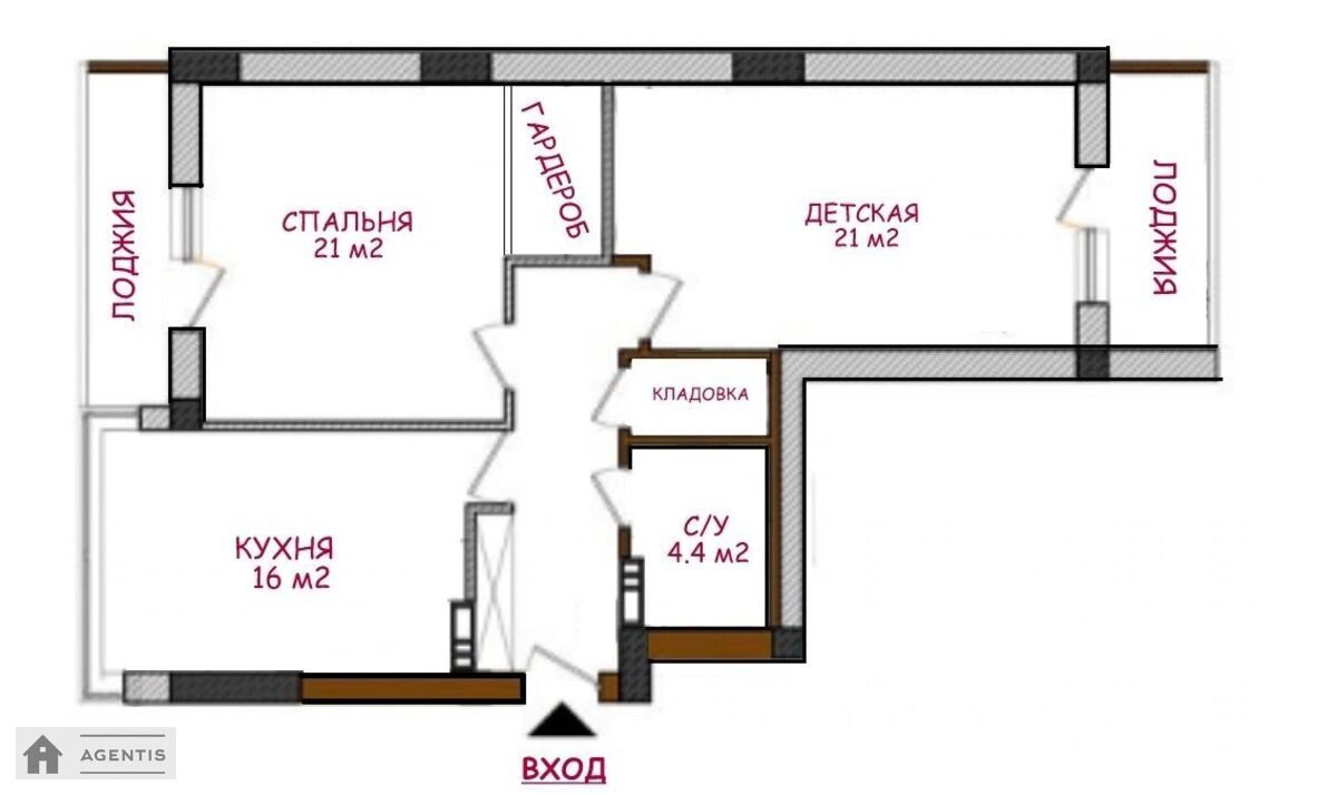 Сдам квартиру. 2 rooms, 76 m², 3rd floor/9 floors. 8, Академіка Єфремова вул. (Командарма Уборевича), Киев. 