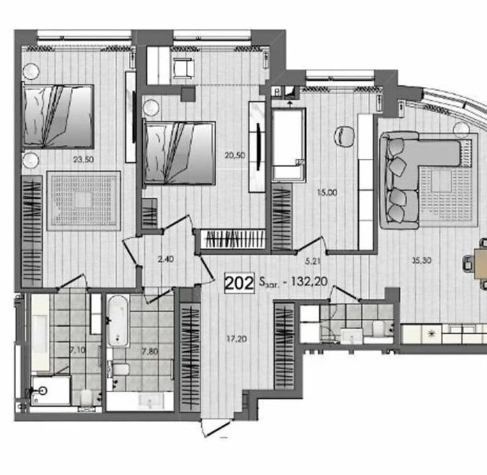 Сдам квартиру. 4 rooms, 138 m², 7th floor/24 floors. Антоновича вул. (Горького), Киев. 