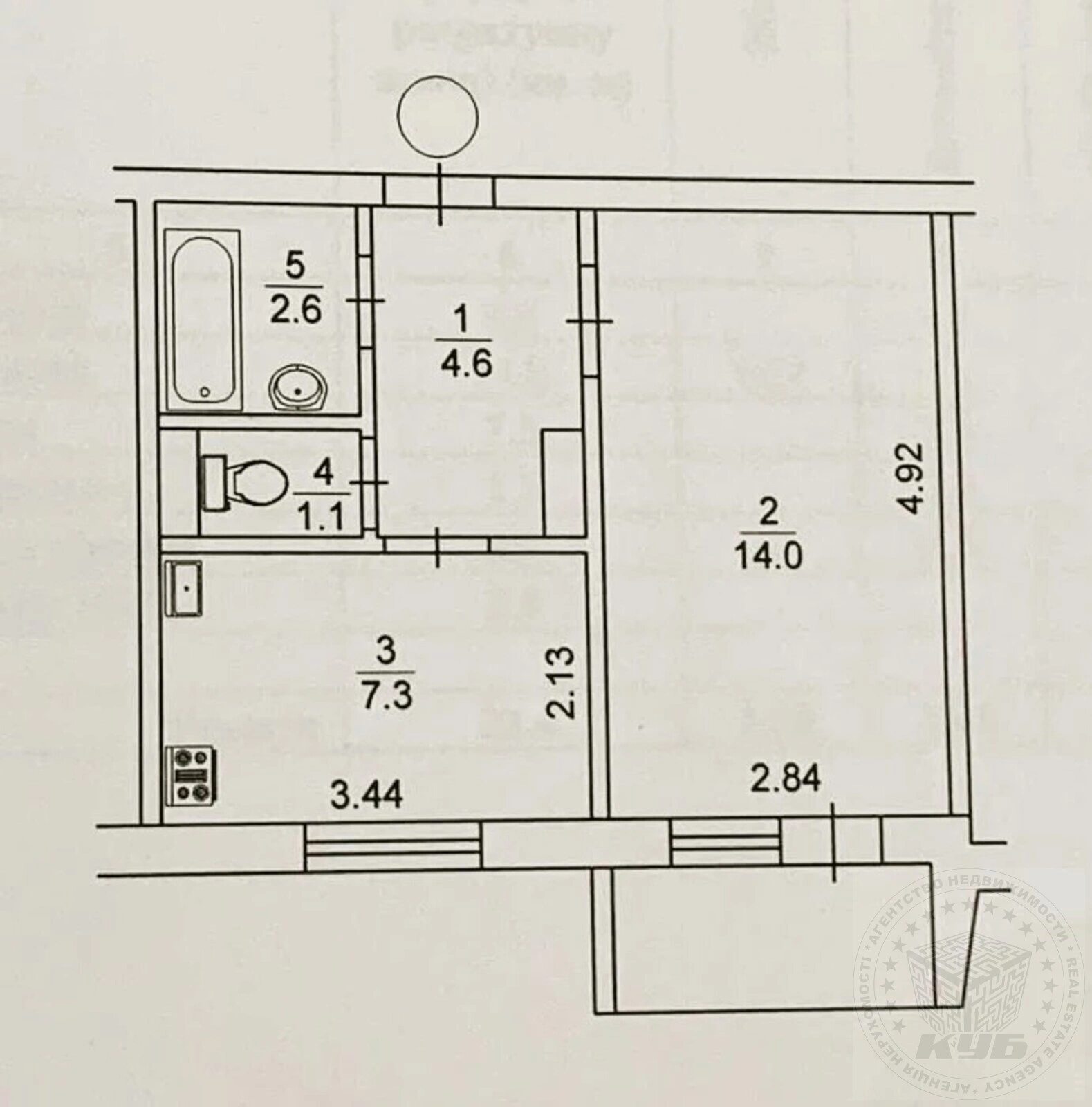 Продаж квартири 1 кімната, 32 m², 2 пов./9 поверхів. 10, Чорнобильська 10, Київ. 