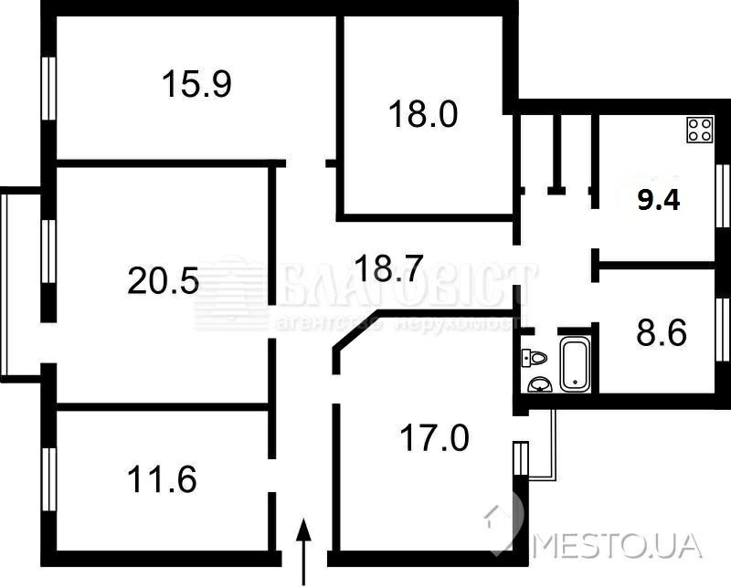 Продажа квартиры. 5 rooms, 135 m², 2nd floor/5 floors. 82, Тургеневская 82, Киев. 