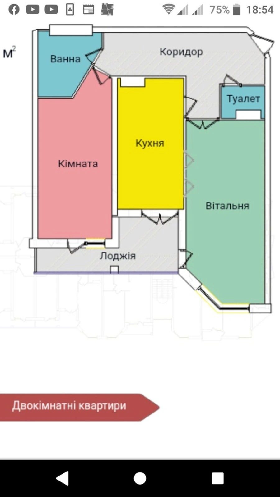Продаж 2 кімнатної квартири, 77 м.кв., вул. Київська
