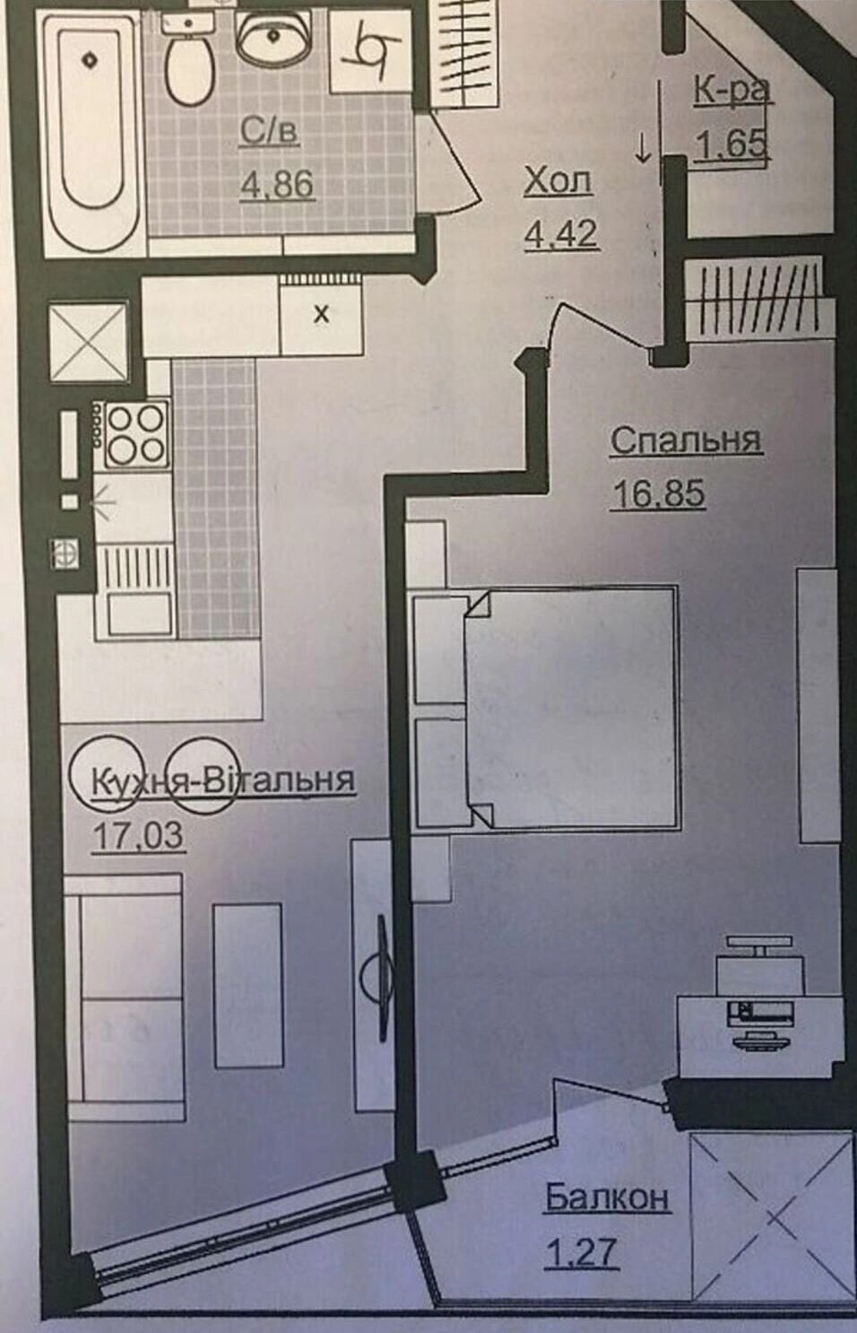 Продаж квартири. 1 room, 48 m², 10th floor/13 floors. Бам, Тернопіль. 