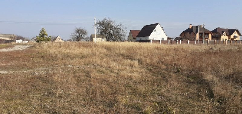 Land for sale for residential construction. Zaliznychna, Borodyanka. 