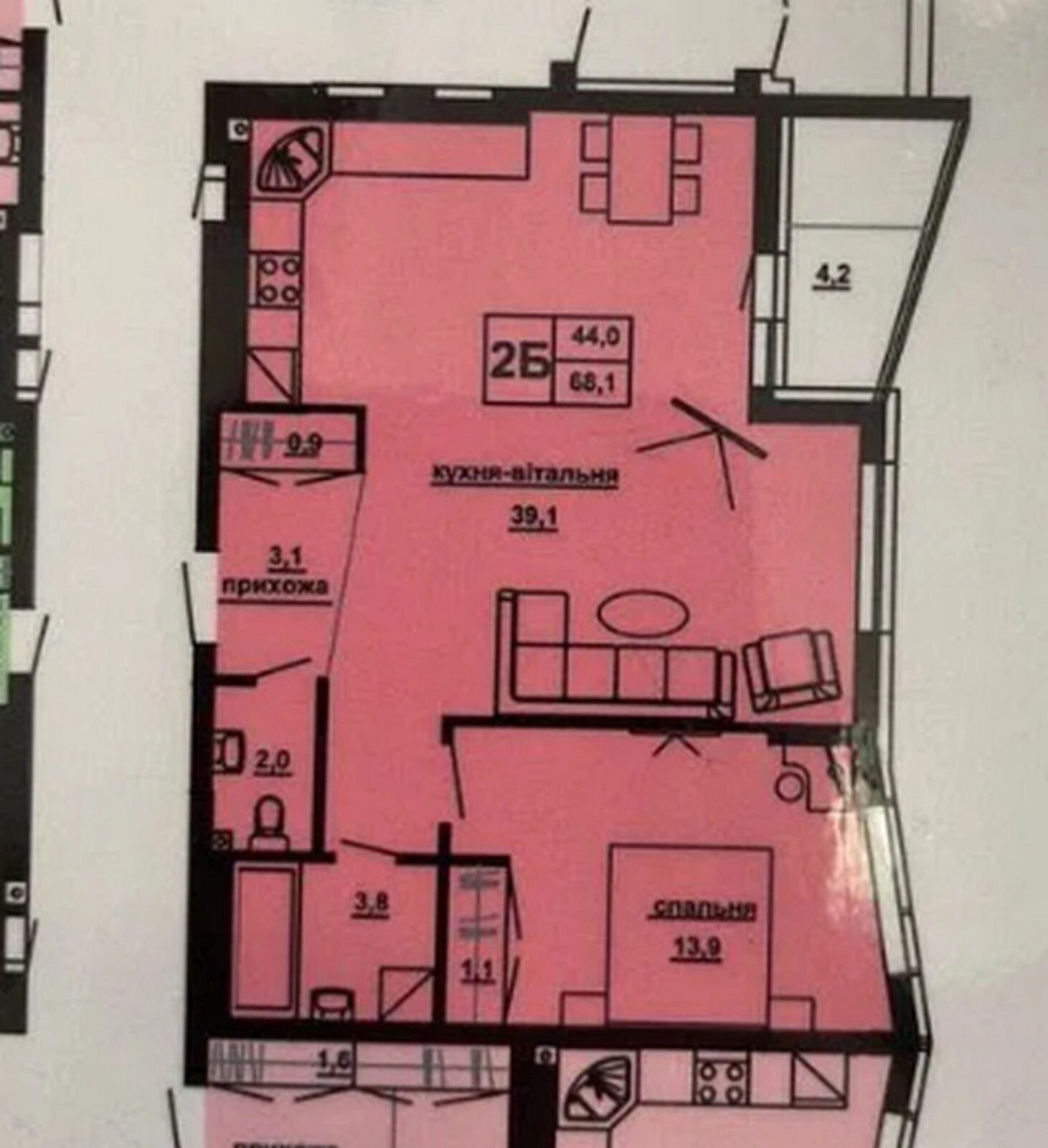 Продаж квартири 2 кімнати, 68 m², 12 пов./16 поверхів. Центр, Тернопіль. 