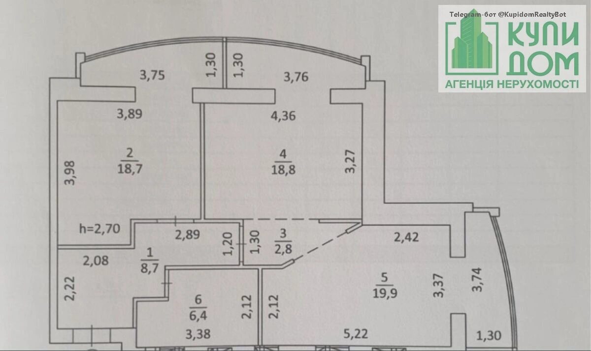 Продаж квартири. 2 rooms, 75 m², 9th floor/10 floors. Фортечний (кіровський), Кропивницький. 