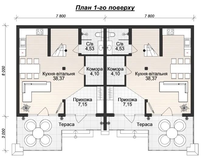 Recreational property for sale. 250 m², 2nd floor/2 floors. Pryluky , Palyanytsa. 