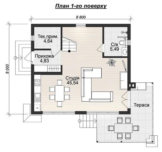 Продам нерухомість під комерцію. 140 m², 2nd floor/2 floors. Прилуки , Паляница. 