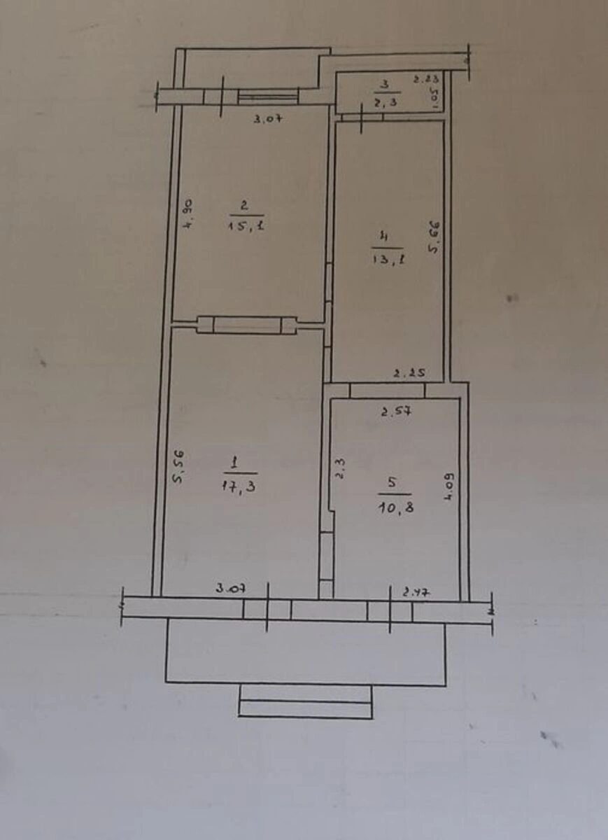 Продаж комерційного приміщення 60 m², 1 пов./5 поверхів. Фортечний (кіровський), Кропивницький. 