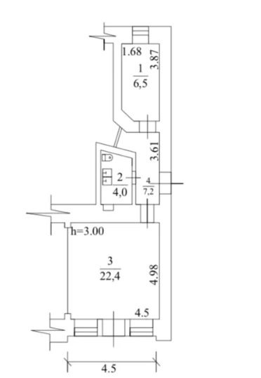 Commercial space for sale 85 m², 1st fl./4 floors. 75, Kanatnaya ul., Odesa. 