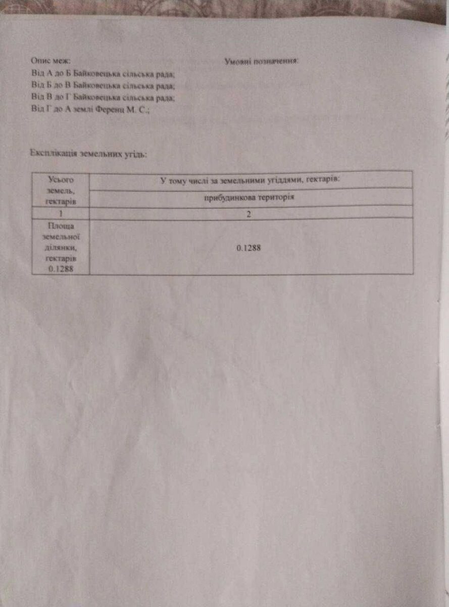 Продаж землі під житлову забудову. Галицький, Байковцы. 