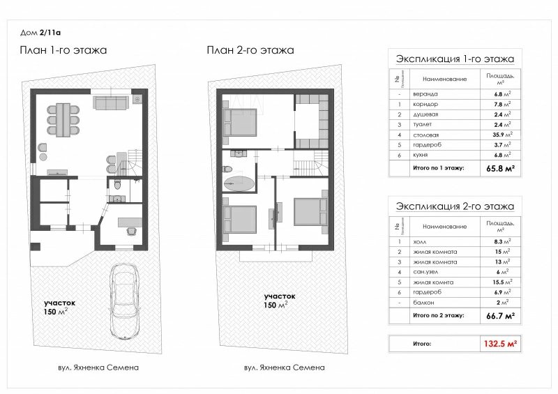 Продаж будинку. 3 кімнати, 133 m², 2 поверхи. Бабушкина, Одеса. 