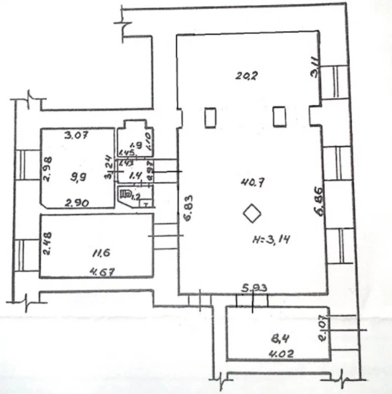 Продам офіс. 95 m², 1st floor/4 floors. 1, Соборная пл., Одеса. 