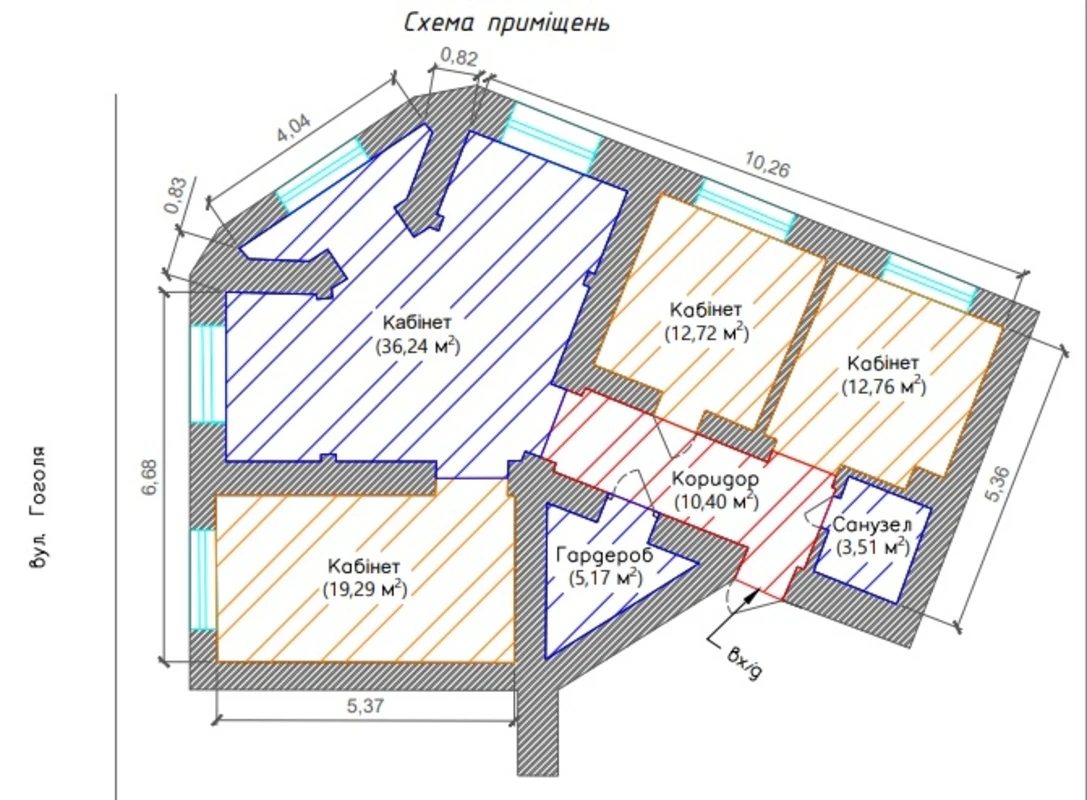 Продам офіс 100 m², 1 пов./5 поверхів. 1, Гоголя ул., Одеса. 