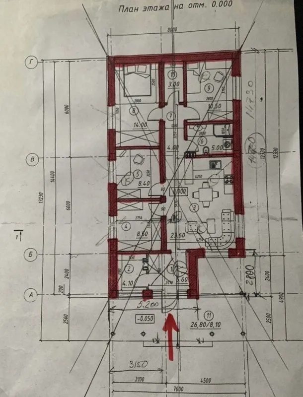 Продаж будинку 136 m², 1 пов.. Каштановая ул., Фонтанка. 