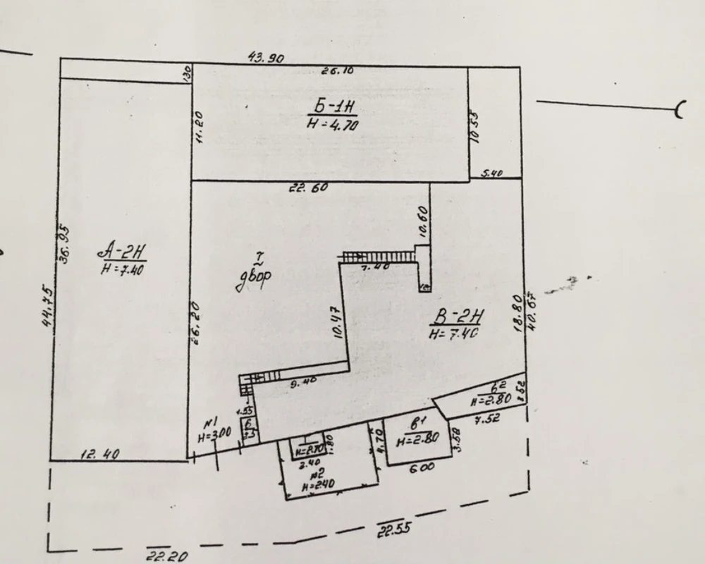 Продаж комерційного приміщення 1570 m², 1 пов./2 поверхи. Бассейный 2 пер., Одеса. 