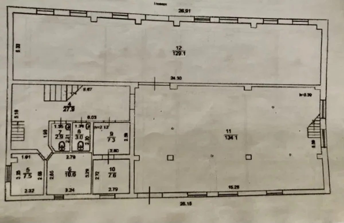 Продаж комерційного приміщення 720 m², 1 пов./2 поверхи. Дальницкая ул., Одеса. 