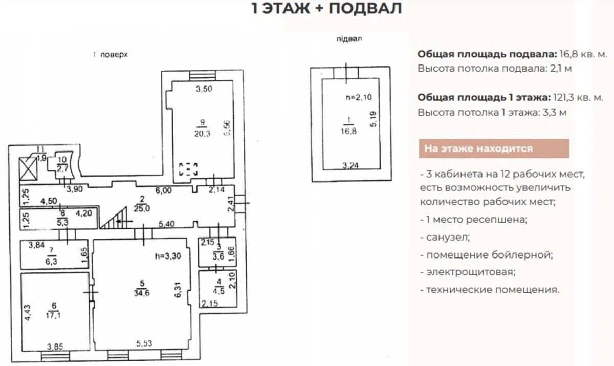 Продам нерухомість під комерцію 978 m², 4 поверхи. Маразлиевская ул., Одеса. 