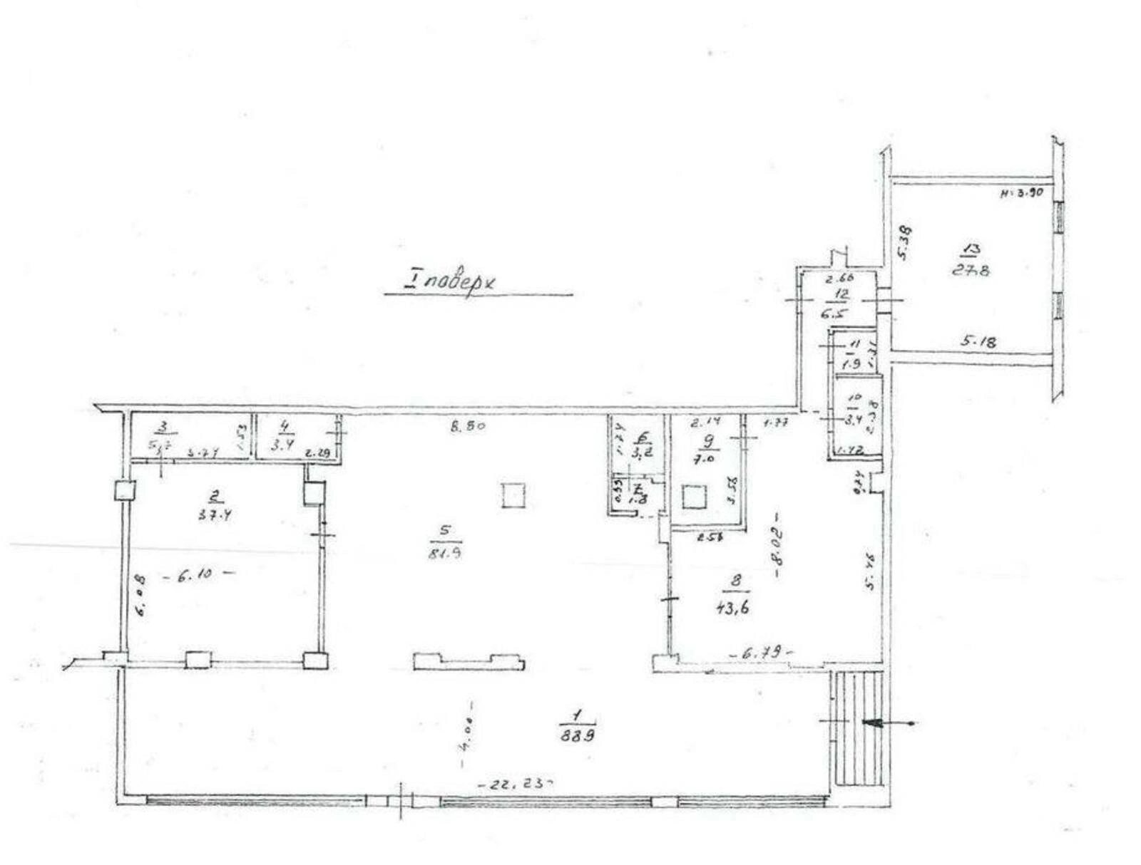 Продам офіс 312 m², 1 пов./12 поверхів. 12, Ясная ул., Одеса. 