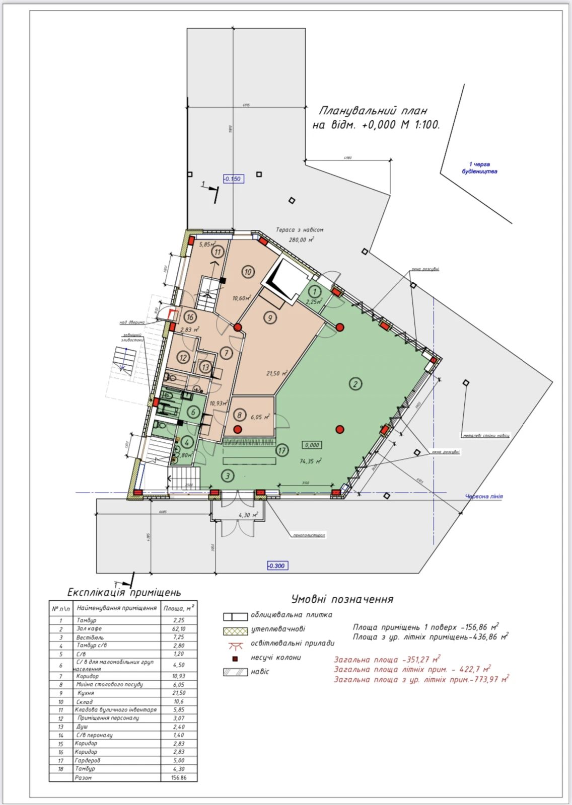 Продаж комерційного приміщення 585 m², 1 пов./3 поверхи. 2, Филатова Академика ул., Одеса. 