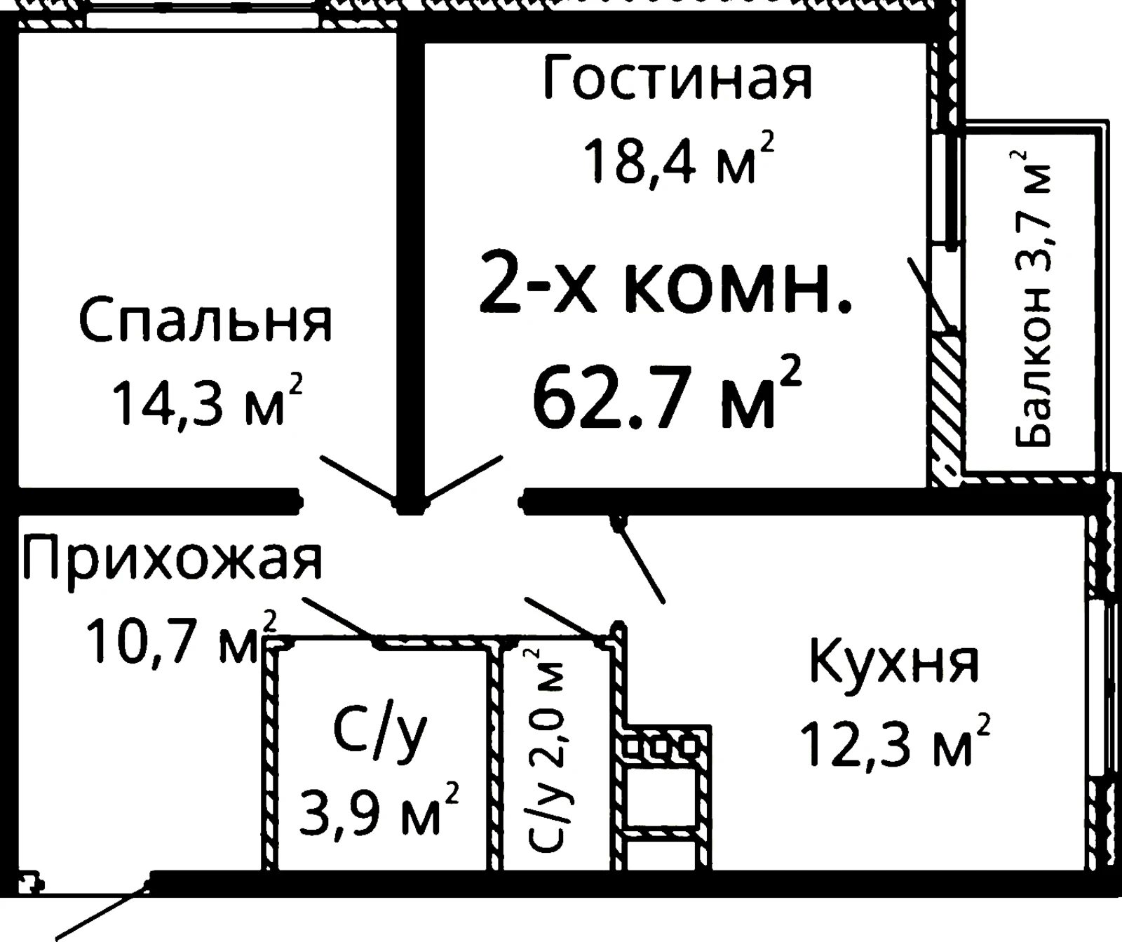 Продаж квартири. 1 room, 63 m², 6th floor/25 floors. 55, Люстдорфская Дорога , Одеса. 