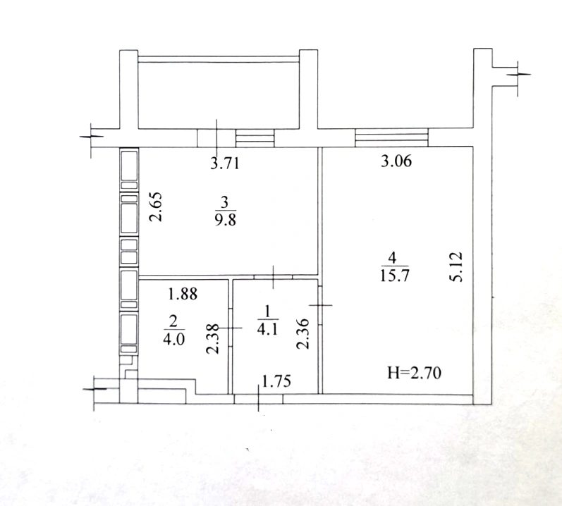 Apartments for sale. 1 room, 36 m², 9th floor/9 floors. 52, Lva Landau, Kharkiv. 