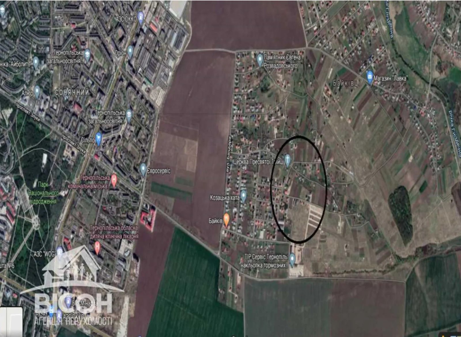 Продаж земельної ділянки під будівництво, 53 сотих, Байківці