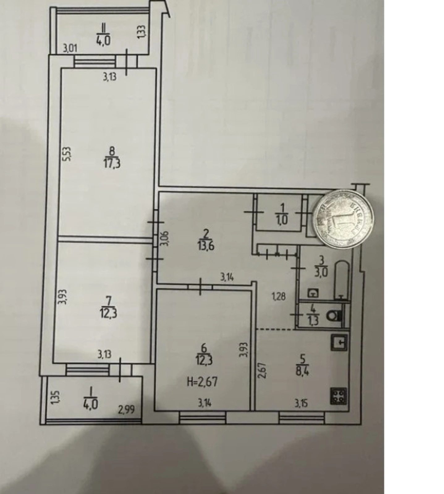 Продаж квартири 3 кімнати, 77 m², 18 пов./21 поверх. 54, Академика Заболотного ул., Київ. 