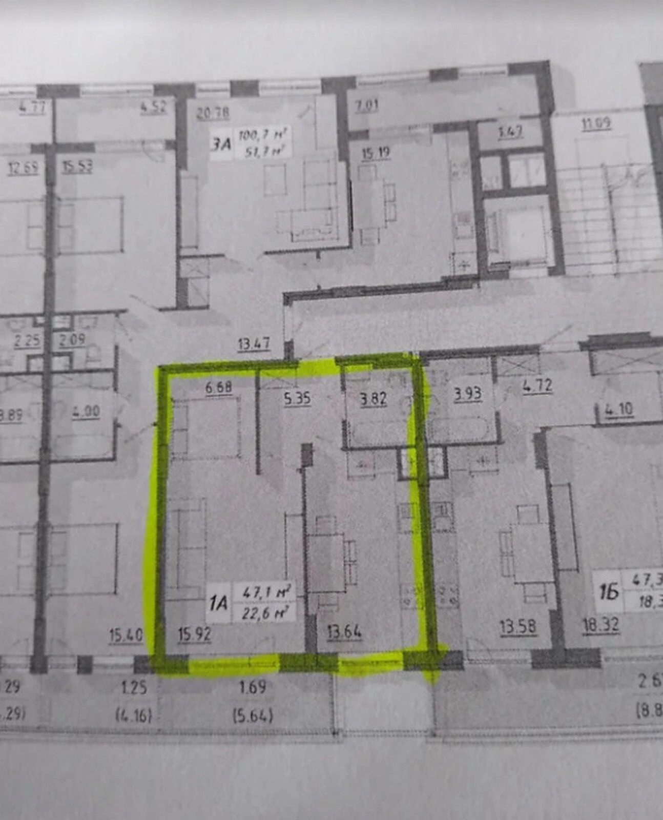 Apartments for sale. 1 room, 47 m², 3rd floor/10 floors. Tsentr, Ternopil. 