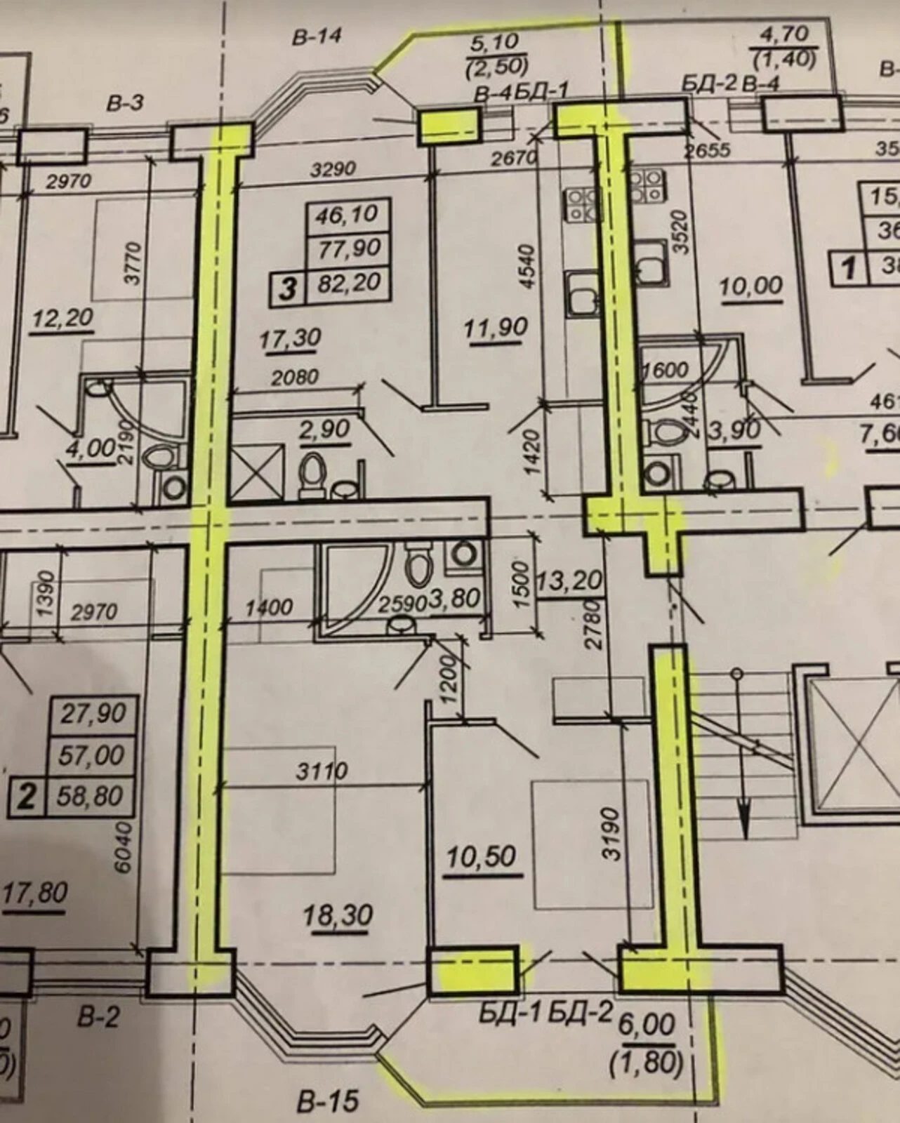 Продаж 3к квартири 82 кв. м на вул. Глибока