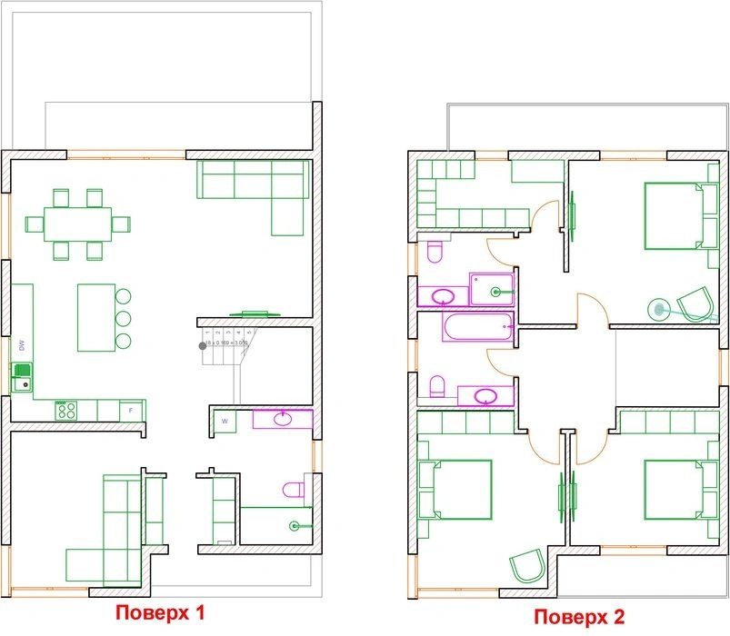 House for sale 5 rooms, 202 m², 2 floors. Shevchenkove. 