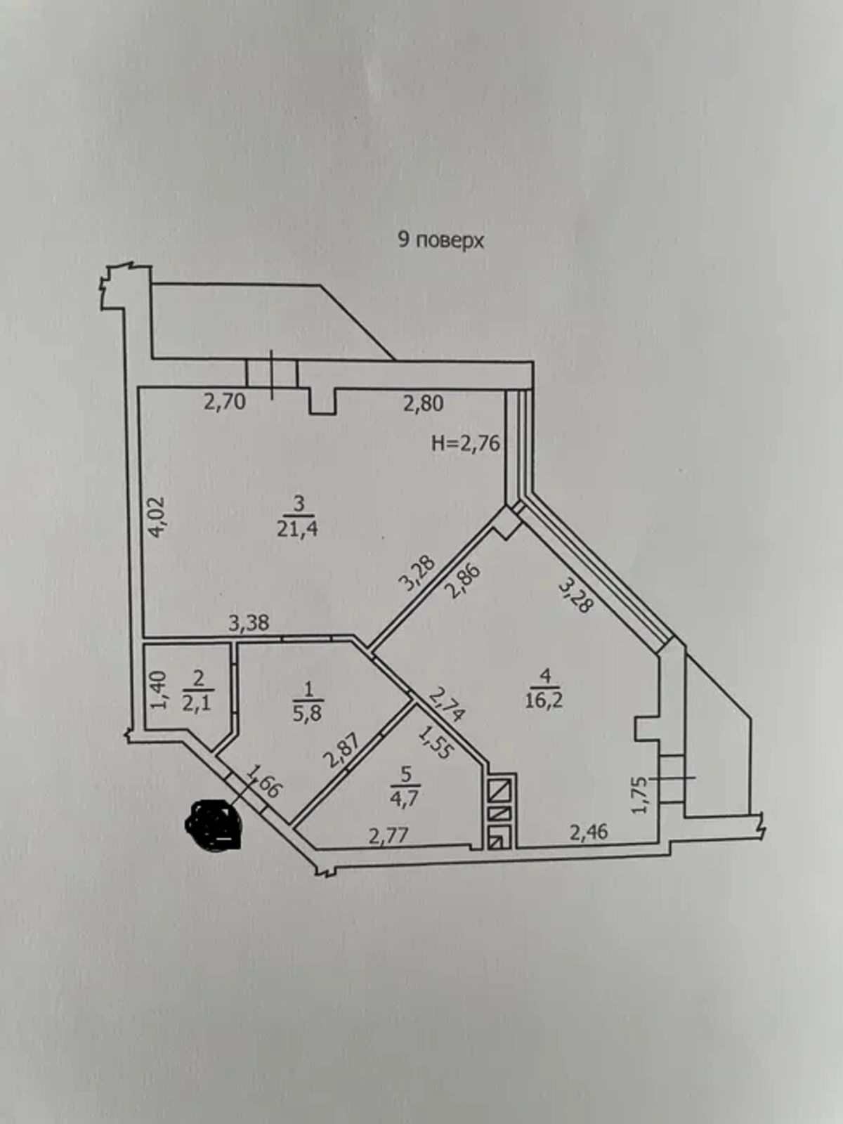 Продаж квартири. 1 room, 58 m², 9th floor/15 floors. 54, Жаботинского , Одеса. 