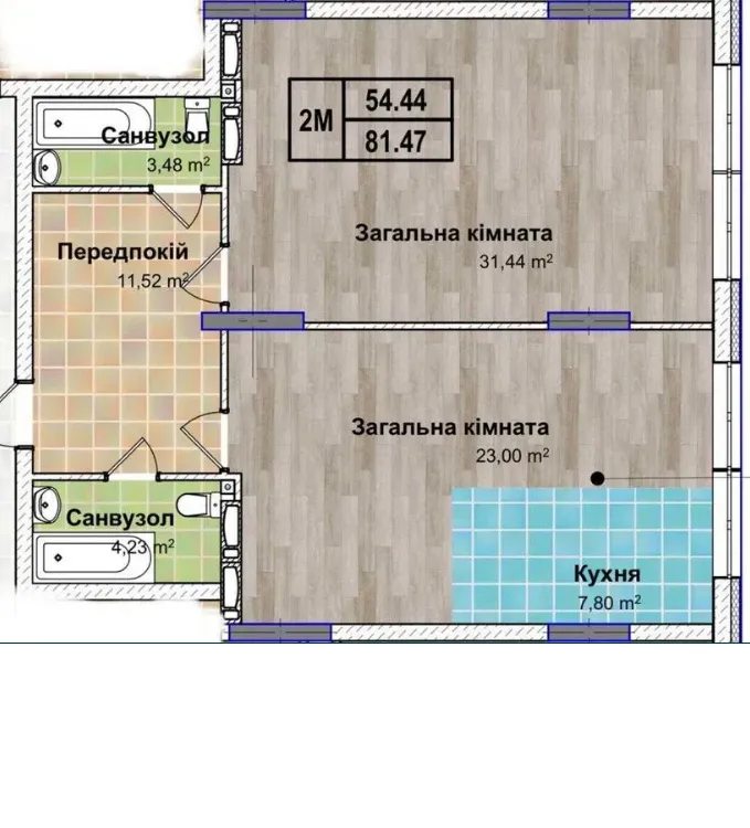 Продажа квартиры. 2 rooms, 81.5 m², 6th floor/10 floors. 21, Вул. Центральна, Киев. 