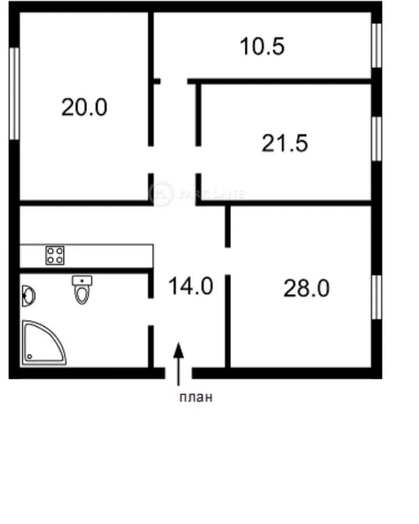Apartment for rent. 4 rooms, 104 m², 4th floor/27 floors. 3, Kondratyuka Yuriya 3, Kyiv. 