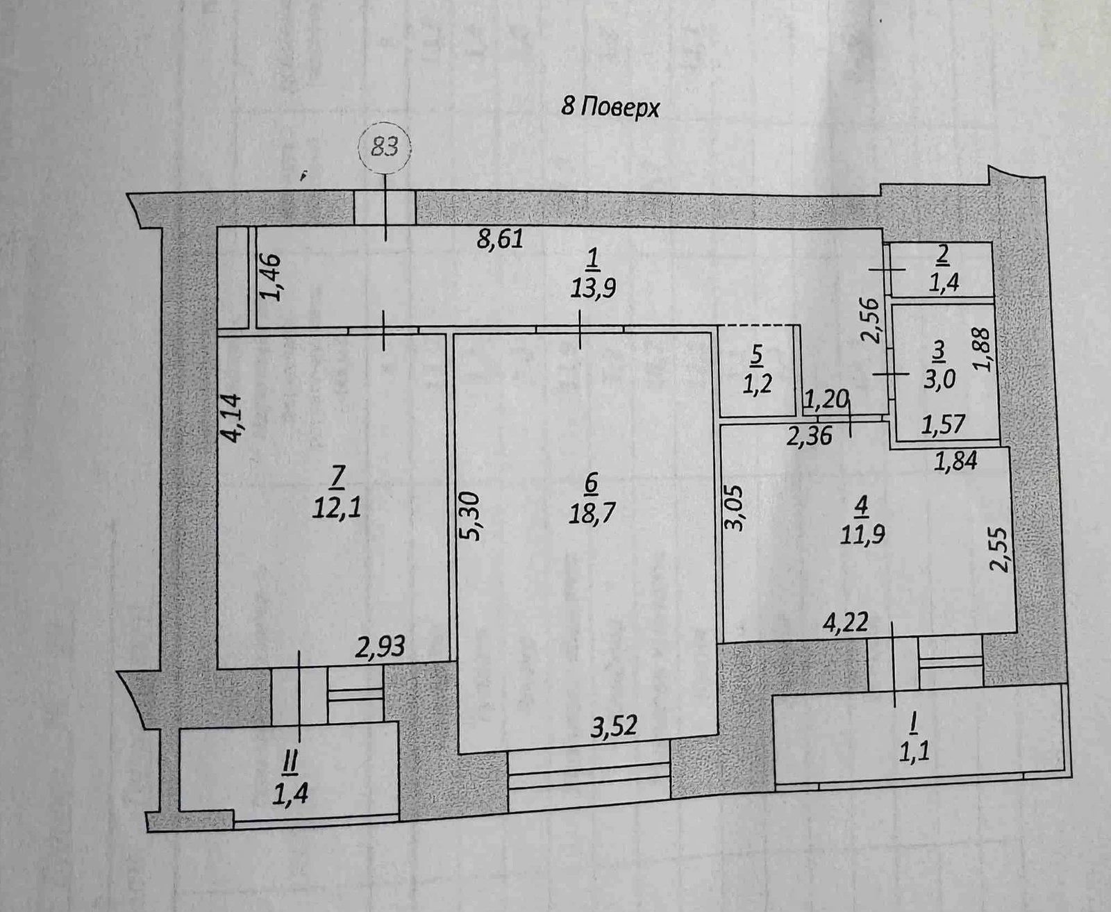 Apartments for sale 2 rooms, 67 m², 8th fl./9 floors. 20, Budnoho S. vul., Ternopil. 