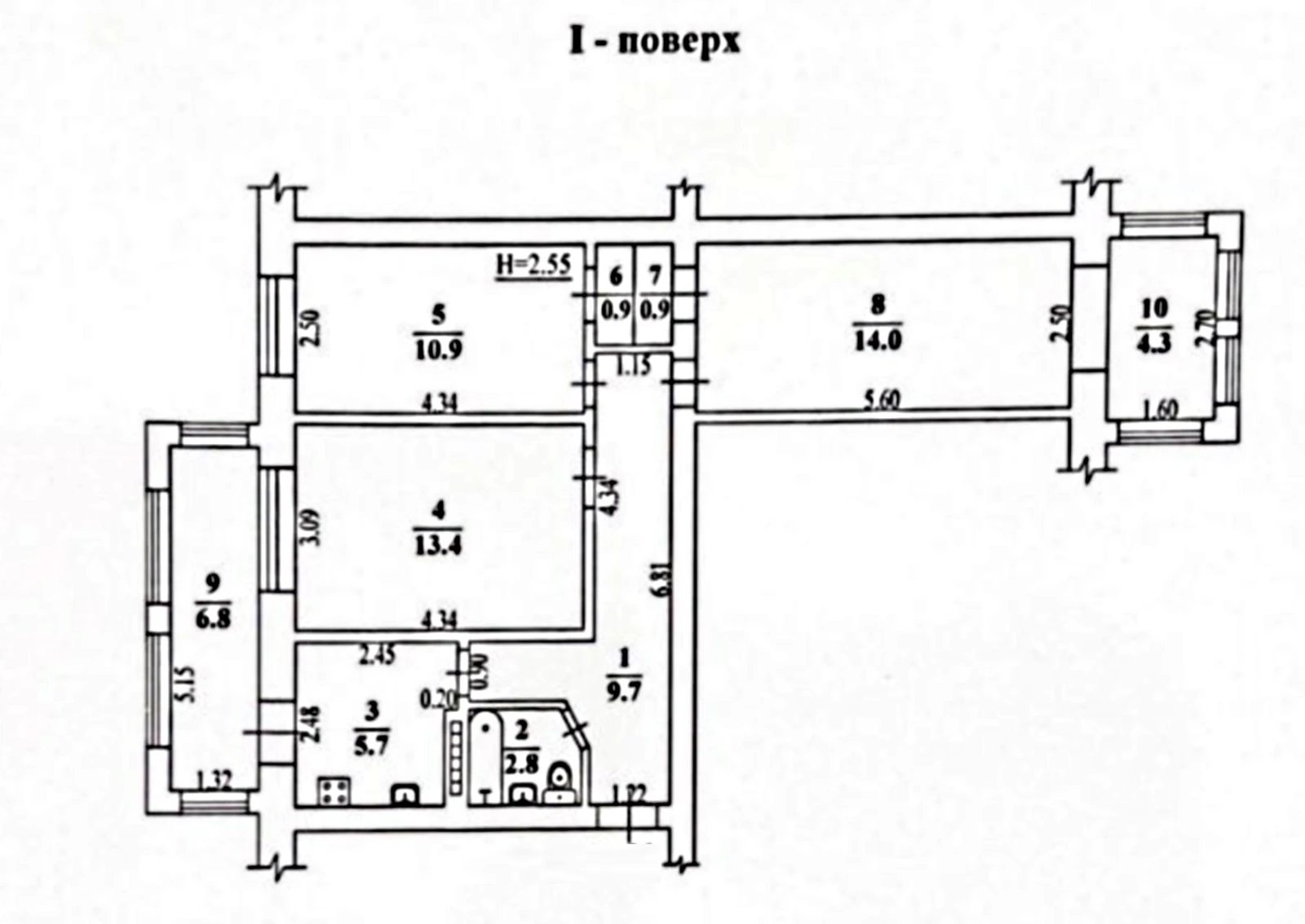 Apartments for sale 3 rooms, 694 m², 1st fl./5 floors. 27, Lyustdorfskaya Doroha , Odesa. 