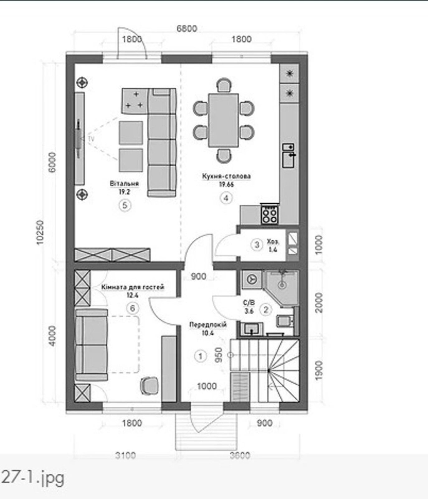 House for sale. 127 m², 2 floors. 2, Myru vul., Tarasivka. 
