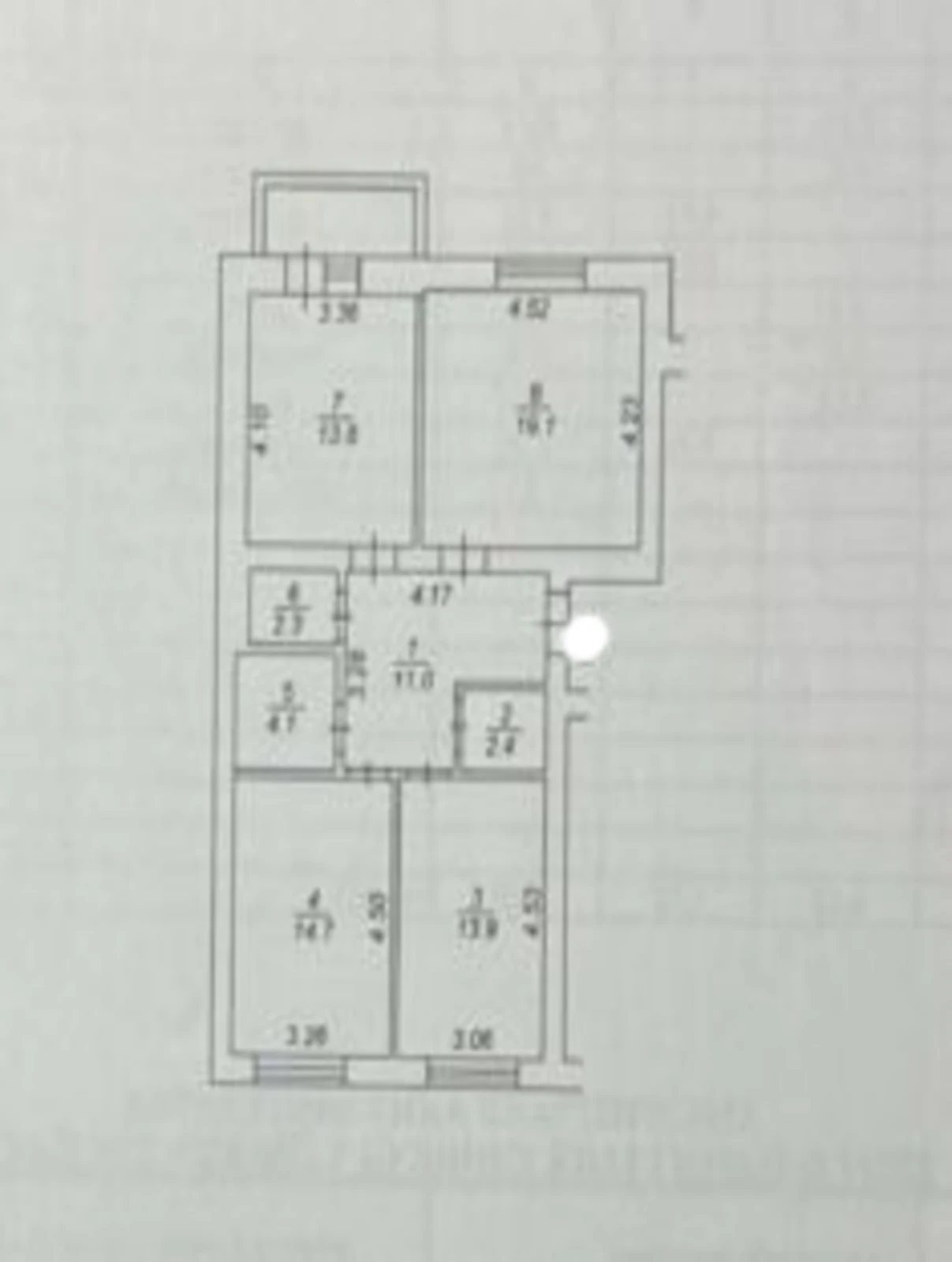 Продаж квартири. 3 rooms, 83 m², 6th floor/7 floors. 2, Відродження , Крюківщина. 
