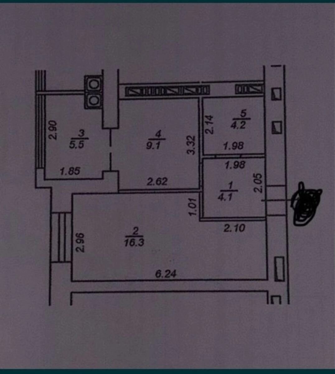 Продаж квартири. 1 room, 40 m², 4th floor/10 floors. 1, Бакинська , Крюківщина. 