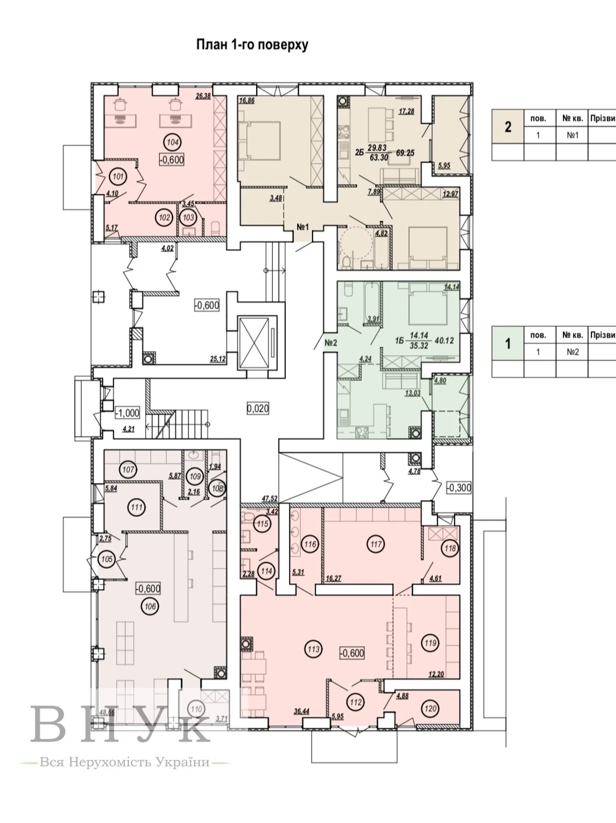 Apartments for sale 1 room, 43 m², 2nd fl./8 floors. Tekstylna vul., Ternopil. 