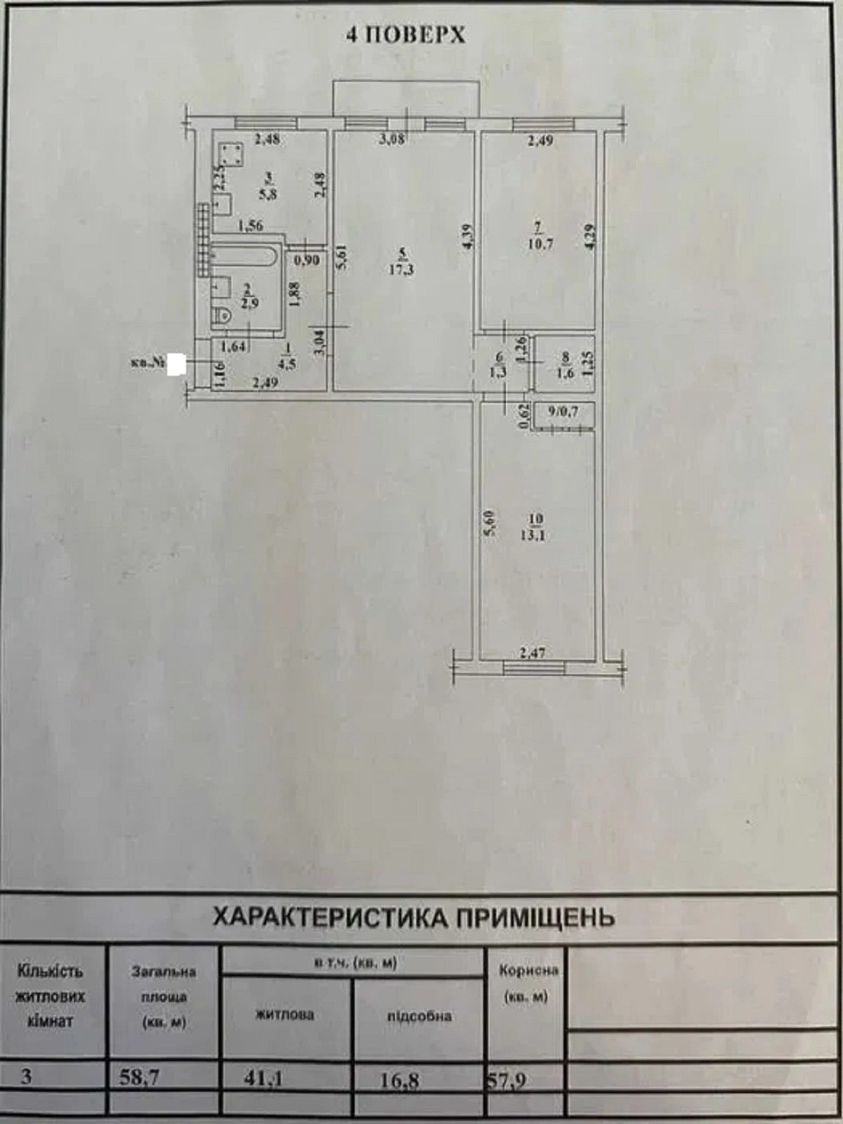 Продам 3к квартиру по вул. Генерала Петрова /Адміністрація