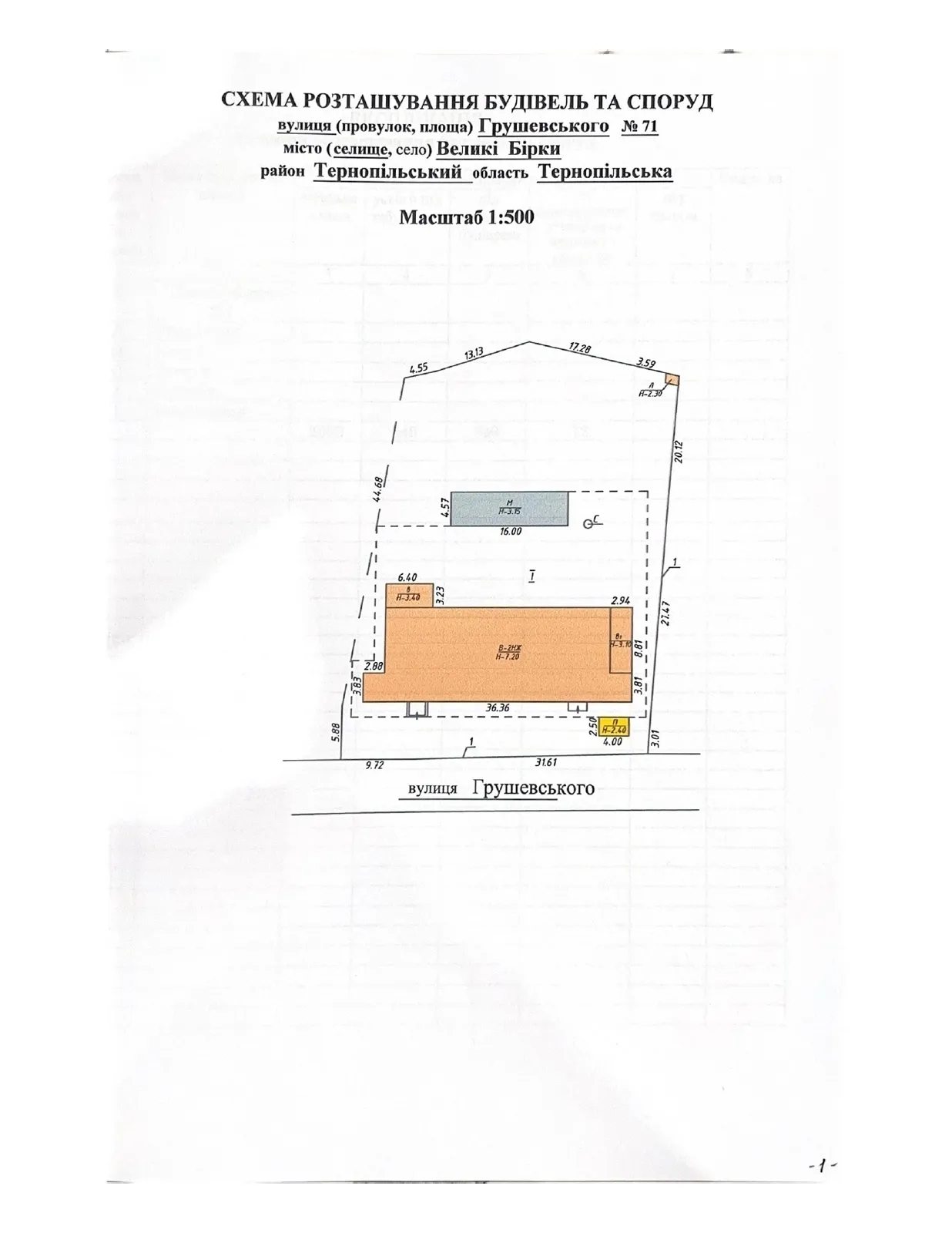 Продам нерухомість під комерцію 1011 m², 1 пов./2 поверхи. 71, Грушевського вул., Великі Бірки. 