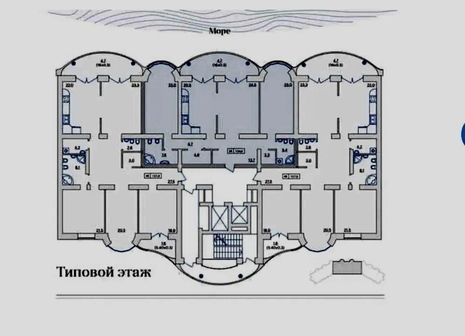 Продаж квартири 3 кімнати, 105 m², 8 пов./10 поверхів. 29, Французський б-р, Одеса. 