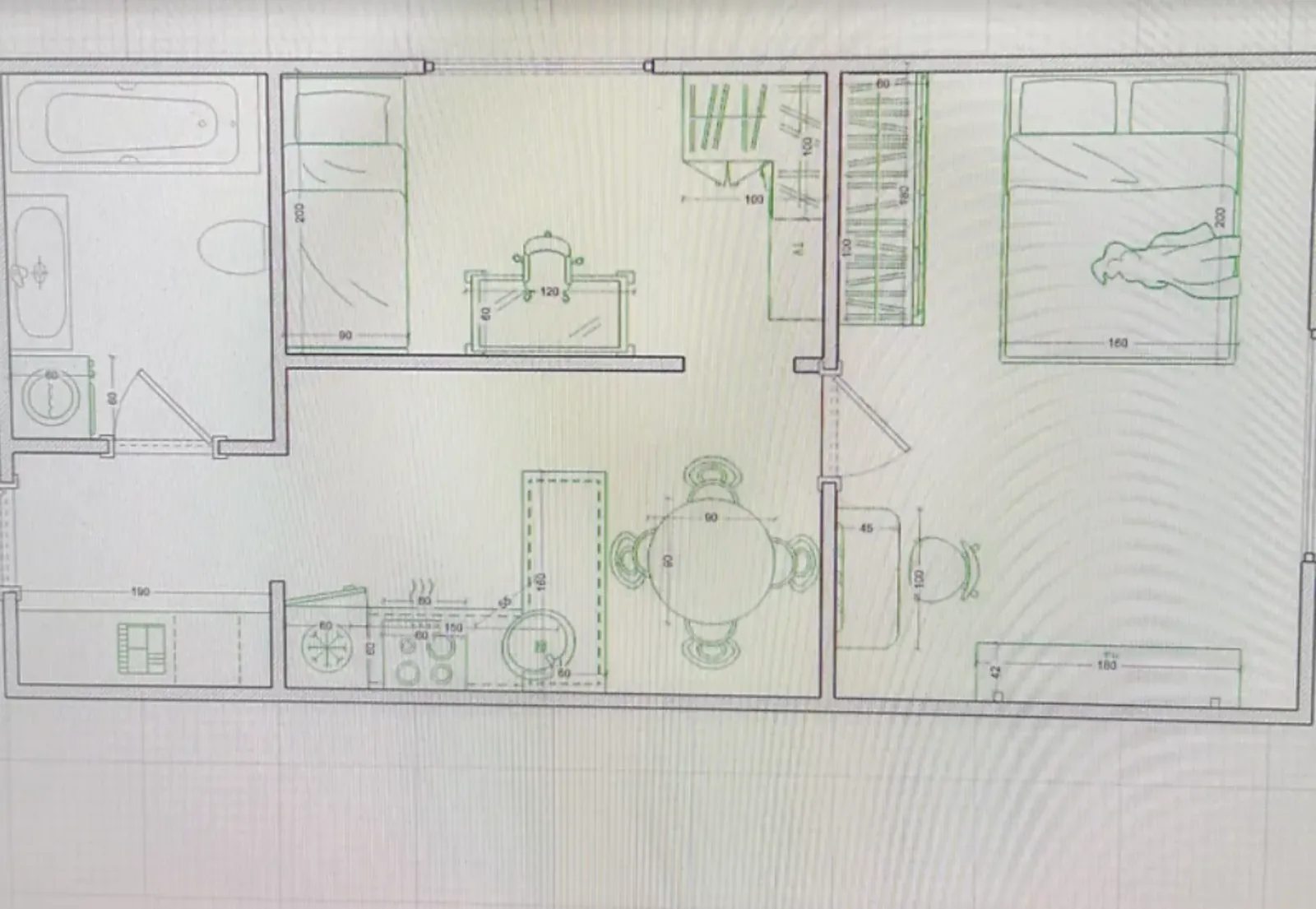 Продаж квартири 2 кімнати, 41 m², 1 пов./3 поверхи. Байковцы. 