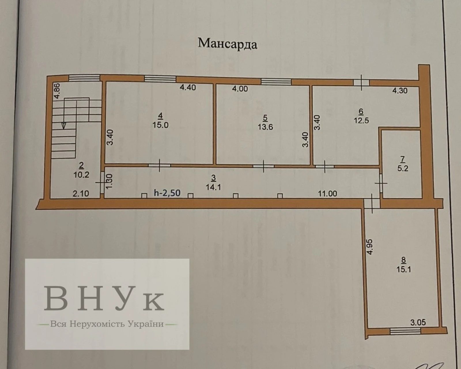 Продаж квартири. 3 rooms, 95 m², 5th floor/5 floors. Дорошенка Гетьмана вул., Тернопіль. 