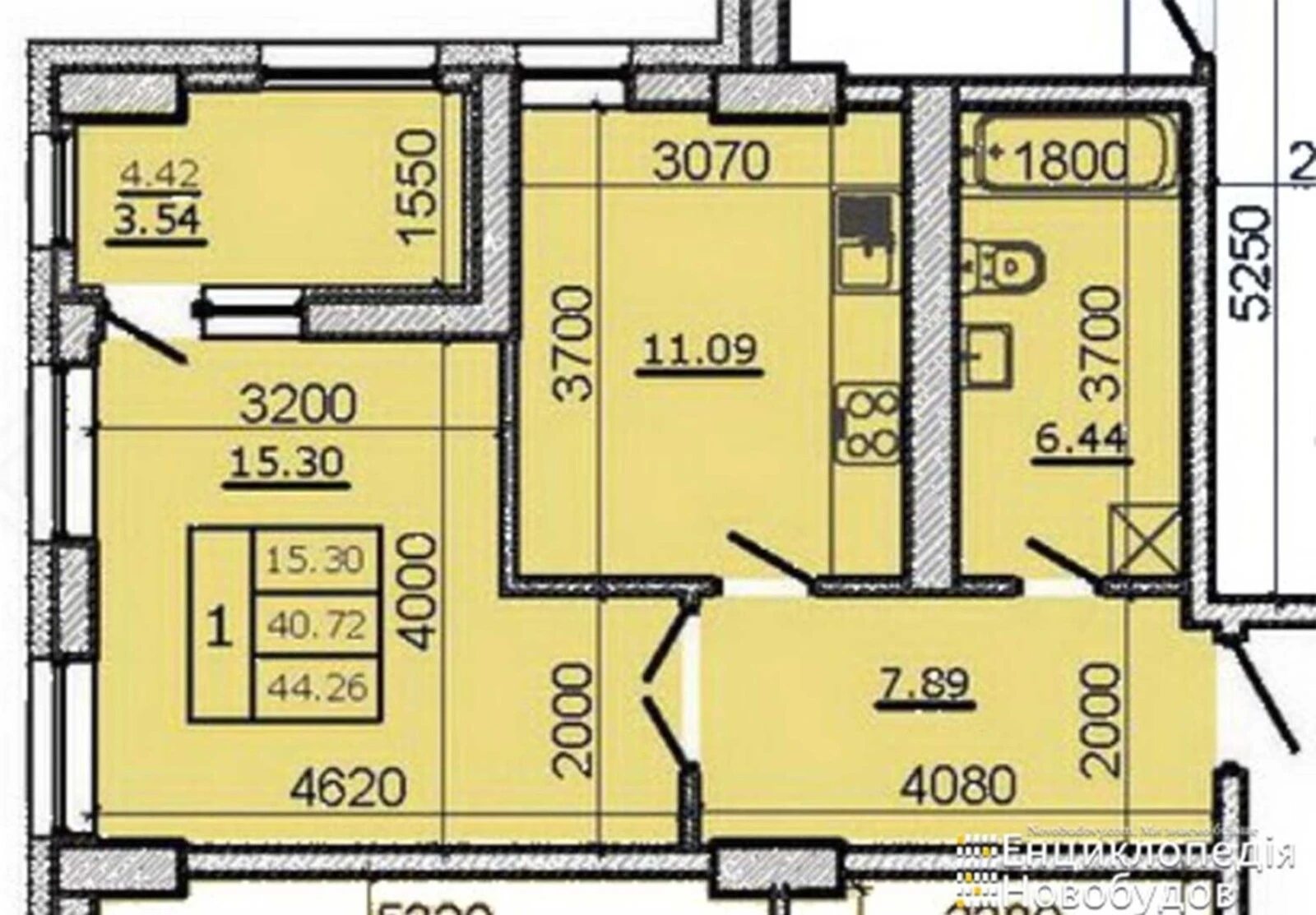 Apartments for sale. 1 room, 45 m², 8th floor/16 floors. Tsentr, Ternopil. 