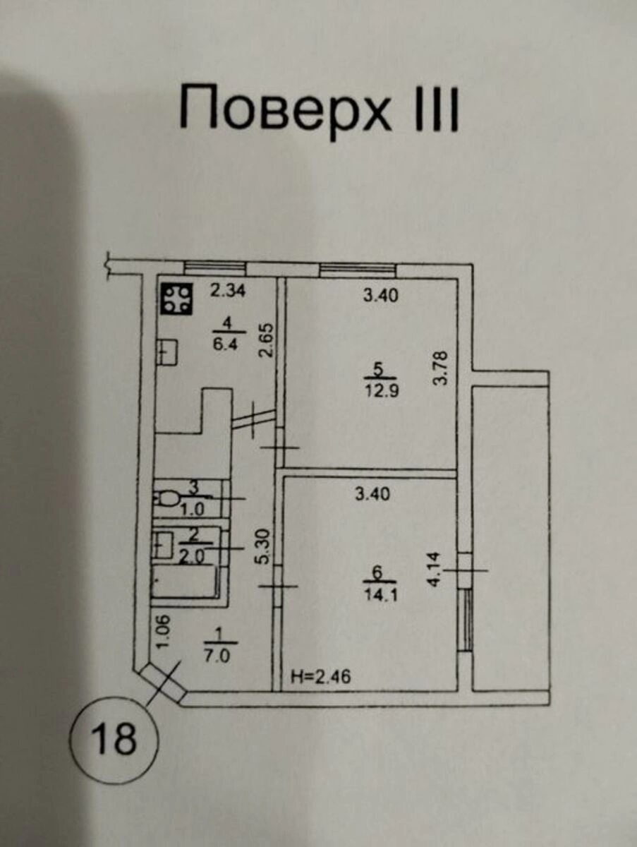 Продаж квартири. 2 rooms, 50 m², 3rd floor/12 floors. 31, Василя Липківського вул., Київ. 