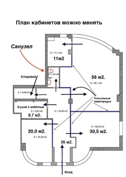 Продам офіс 151 m², 1 пов./18 поверхів. 5, Базарная ул., Одеса. 