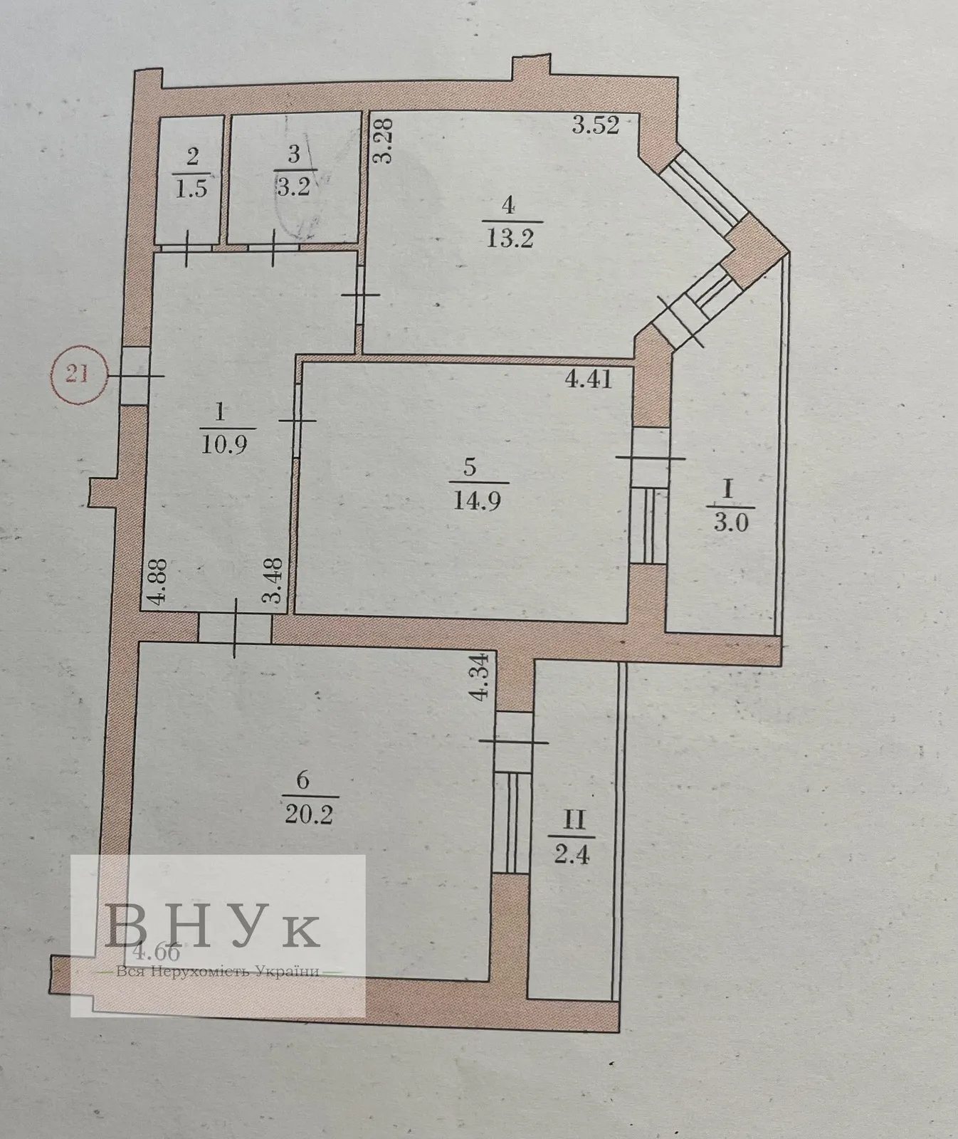 Продаж квартири. 2 rooms, 69 m², 1st floor/5 floors. Тарнавського Генерала вул., Тернопіль. 